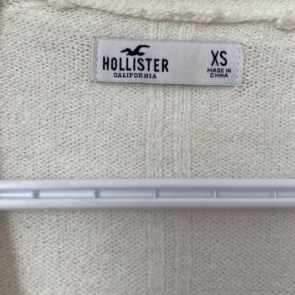 Hollister white oversize cardigan S - Picture 3 of 10